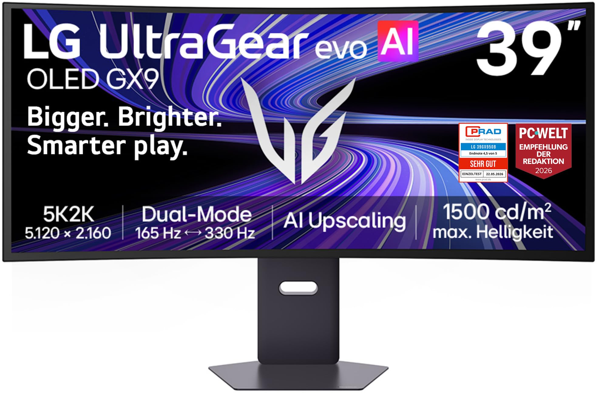 LG Ultragear™ 39GX950B-B 39 Zoll 21:9 Curved 5K2K OLED Gaming